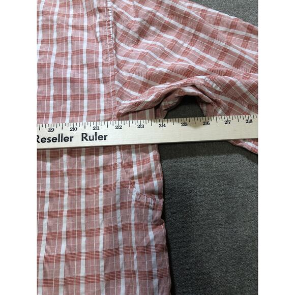 Magellan Sportswear Mens Shirt Large Plaid Slanted Pocket - Picture 5 of 11